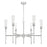 Z-Lite Esme 6 Light Chandelier, Brushed Nickel/Clear