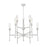 Z-Lite Esme 9 Light Chandelier, Brushed Nickel/Clear