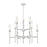Z-Lite Esme 9 Light Chandelier, Brushed Nickel/Clear