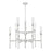 Z-Lite Esme 9 Light Chandelier, Brushed Nickel/Clear