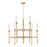 Z-Lite Esme 9 Light Chandelier, Modern Gold/Clear - 3047-9MGLD