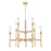 Z-Lite Esme 9 Light Chandelier, Modern Gold/Clear
