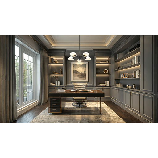 Z-Lite Breton 5 Light Chandelier, Matte Black/White