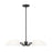 Z-Lite Breton 5 Light Chandelier, Matte Black/White