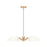 Z-Lite Breton 5 Light Chandelier, Modern Gold/White