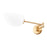 Z-Lite Breton 1 Light Wall Sconce, Modern Gold/White