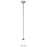 Z-Lite Cosmopolitan 1 Light Mini Pendant, Brushed Nickel, Matte Opal - 308MP-BN
