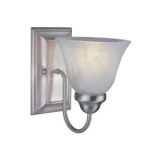Z-Lite Lexington 1 Light Wall Sconce, Brushed Nickel, White Swirl - 311-1S-BN