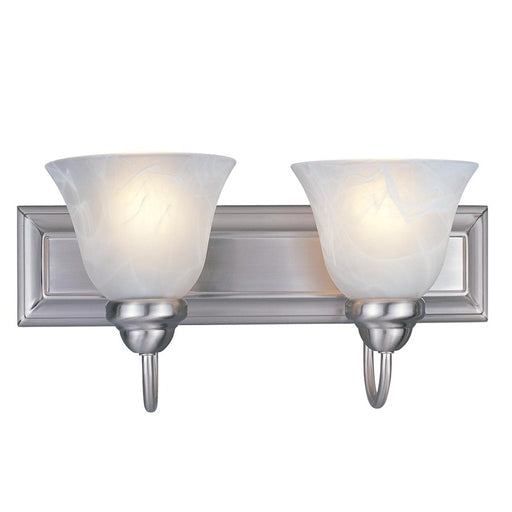 Z-Lite Lexington 2 Light Vanity Light, Brushed Nickel, White Swirl - 311-2V-BN