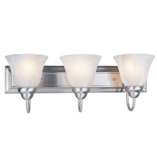 Z-Lite Lexington 3 Light Vanity Light, Brushed Nickel, White Swirl - 311-3V-BN