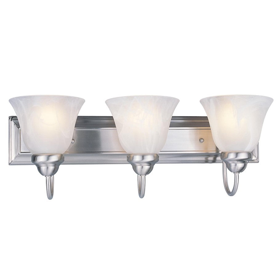 Z-Lite Lexington 3 Light Vanity Light, Brushed Nickel, White Swirl - 311-3V-BN