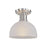 Z-Lite Chelsey 1 Light Flush Mount, Brushed Nickel, White Swirl - 314F-BN