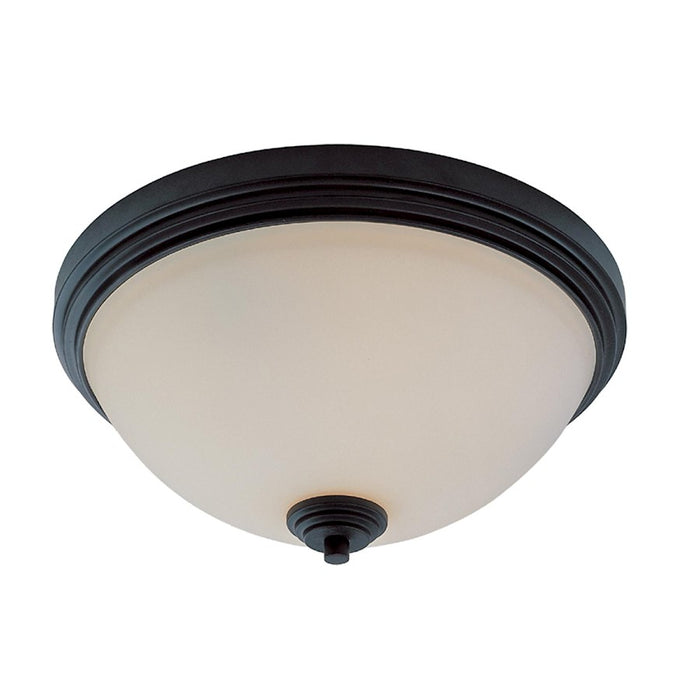 Z-Lite Chelsey 3 Light Flush Mount, Bronze, Matte Opal - 314F3-BRZ
