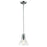 Z-Lite Forge 1 Light Mini Pendant, Chrome, Clear - 321-8MP-CH