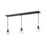 Z-Lite Forge 3 Light Island/Billiard Light 49.5x7.5x9.5", Bronze, Clear - 322-8MP-3BRZ