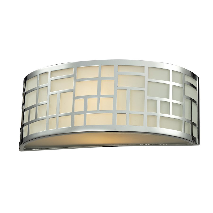 Z-Lite Elea 1 Light Wall Sconce, Chrome, Matte Opal - 328-1S-CH