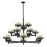 Z-Lite Elea 15 Light Chandelier, Bronze, Matte Opal - 329-15-BRZ