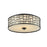 Z-Lite Elea 3 Light Flush Mount, 16.25x6.25", Bronze, Matte Opal - 329F16-BRZ