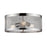 Z-Lite Meshsmith 3 Light Flush Mount, 14.875x14.875x6", Chrome, Chrome - 331F14-CH