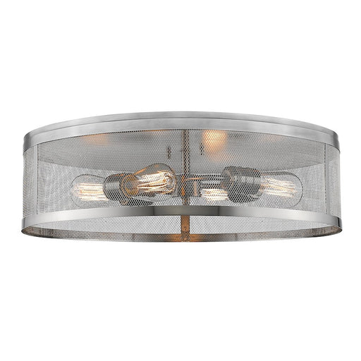Z-Lite Meshsmith 4 Light Flush Mount, Brushed Nickel, Brushed Nickel - 331F21-BN