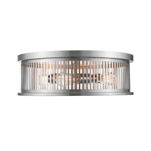 Z-Lite Camellia 4 Light Flush Mount, Brushed Nickel - 334F4BN