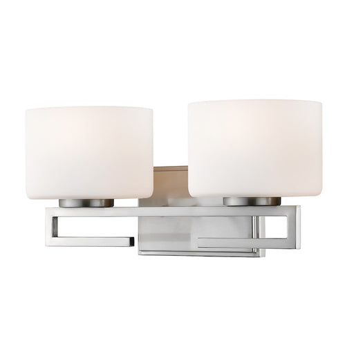 Z-Lite Privet 2 Light Vanity, Brushed Nickel - 335-2V-BN-LED