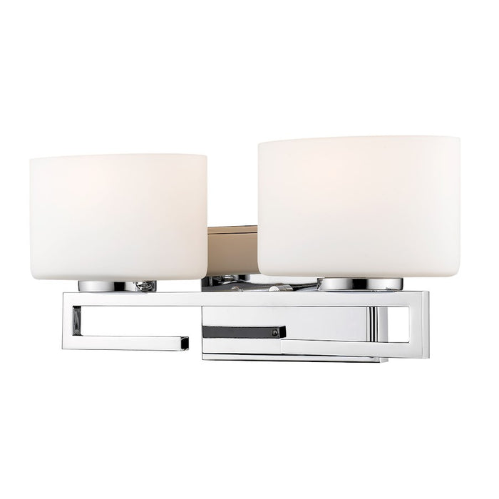 Z-Lite Privet 2 Light Vanity, Chrome - 335-2V-CH-LED