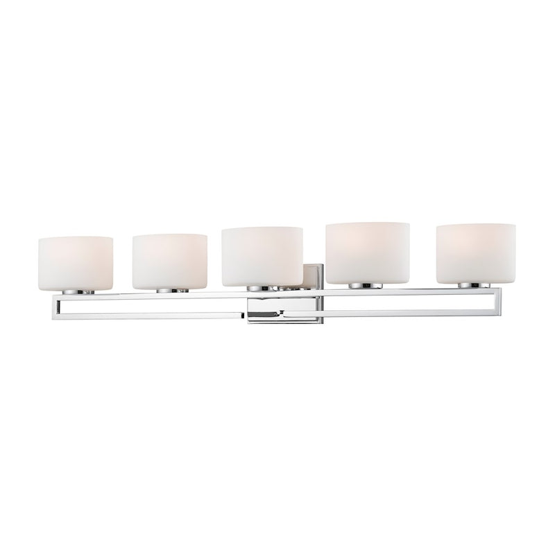 Z-Lite Privet 5 Light Vanity, Chrome - 335-5V-CH-LED