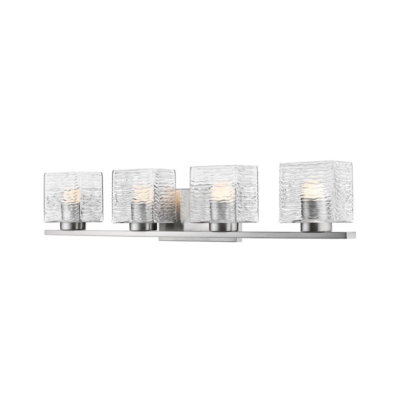 Z-Lite Barrett 4 Light Vanity, Brushed Nickel - 336-4V-BN-LED