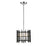 Z-Lite Haake 3 Light Mini Pendant, Chrome/Matte Black - 338-10MB-CH