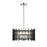 Z-Lite Haake 5 Light Pendant, Chrome/Matte Black - 338-18MB-CH