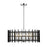 Z-Lite Haake 6 Light Pendant, Chrome/Matte Black - 338-24MB-CH