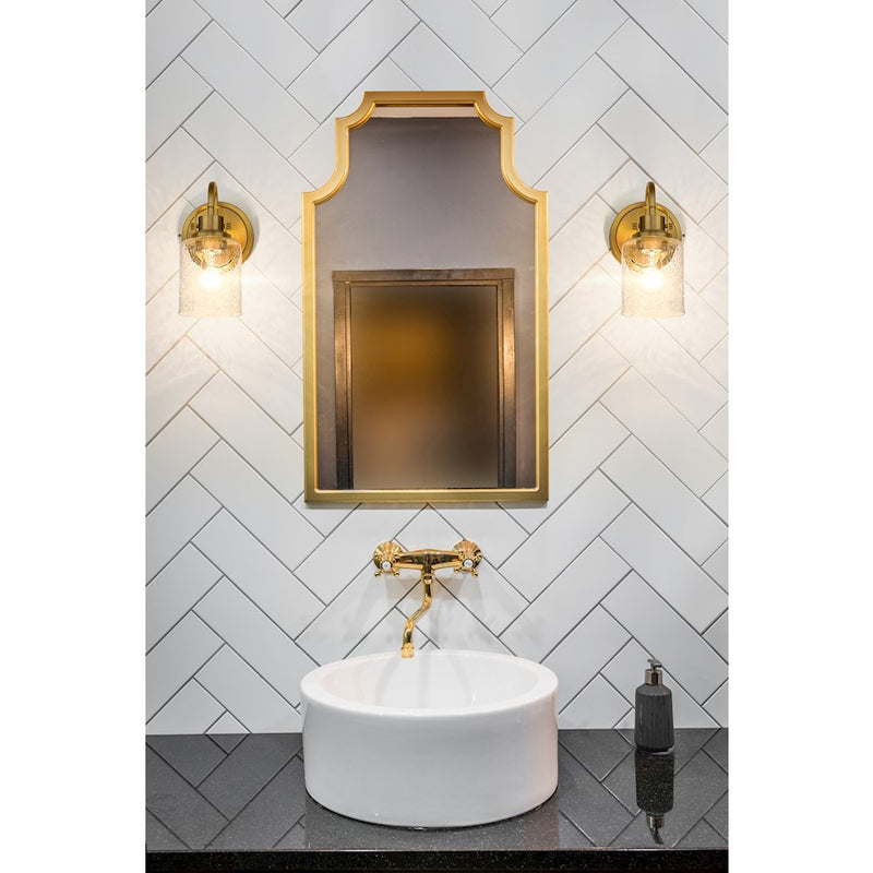 Z-Lite Kinsley 1 Light Wall Sconce, Clear