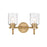 Z-Lite Kinsley 2 Light Vanity, Clear