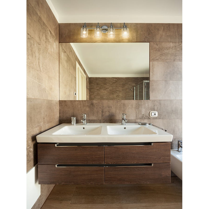 Z-Lite Kinsley 4 Light Vanity, Clear