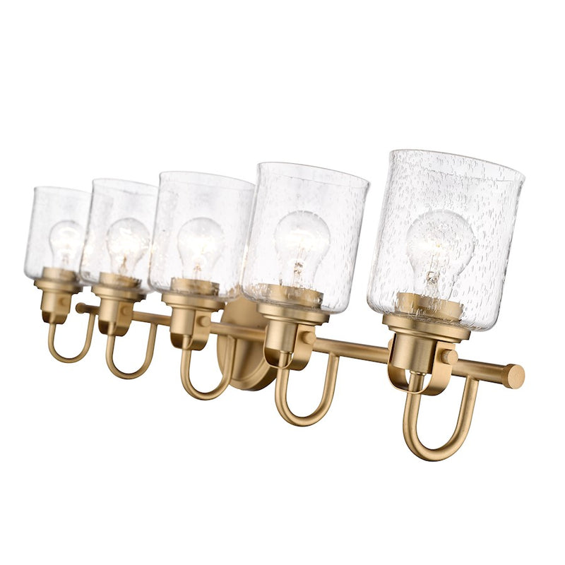 Z-Lite Kinsley 5 Light Vanity, Clear
