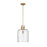 Z-Lite Kinsley 1 Light Pendant, Clear Seeded