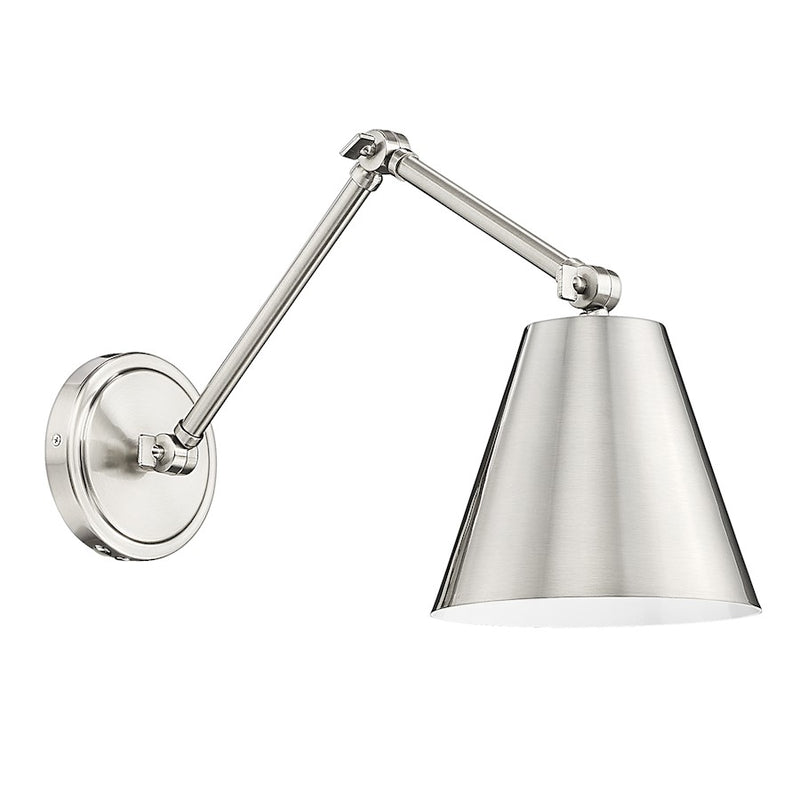 Z-Lite Regent 1 Light Wall Sconce, Brushed Nickel