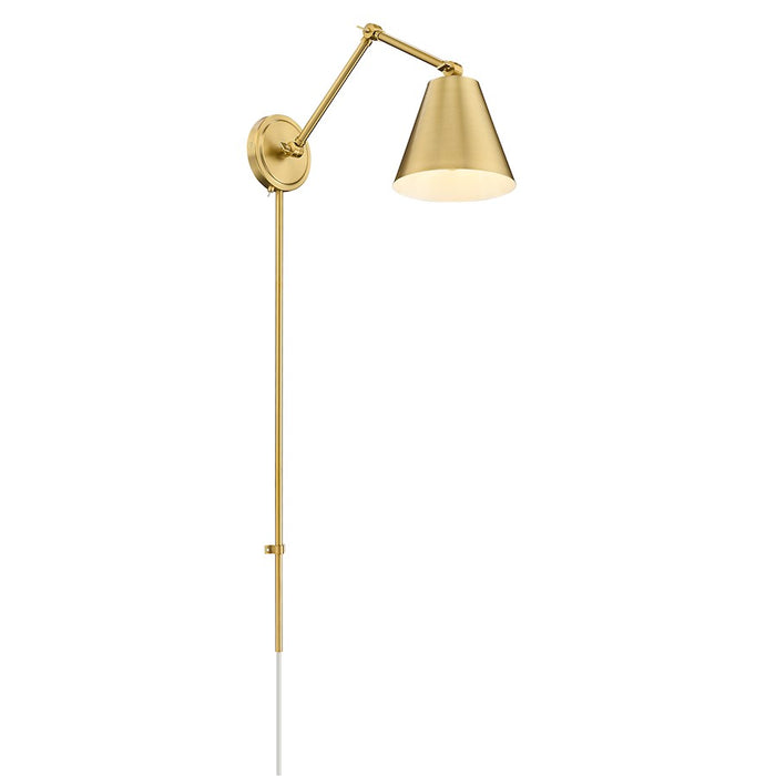 Z-Lite Regent 1 Light Wall Sconce, Modern Gold