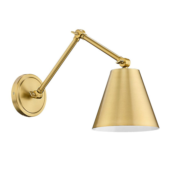 Z-Lite Regent 1 Light Wall Sconce, Modern Gold