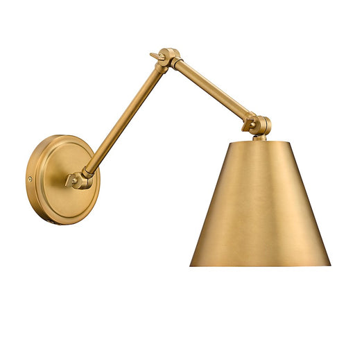 Z-Lite Regent 1 Light Wall Sconce, Rubbed Brass - 347S-RB