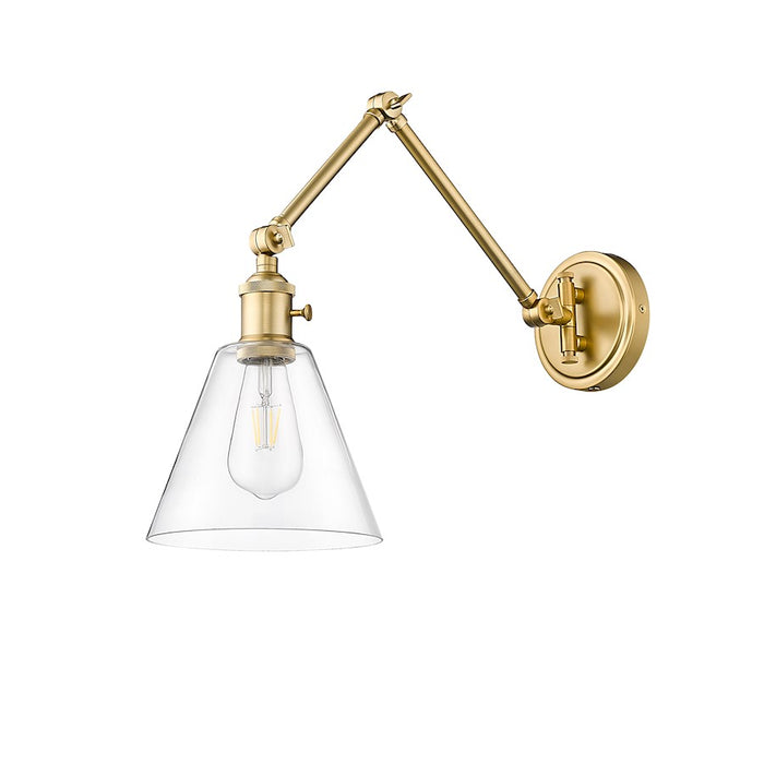 Z-Lite Gayson 1 Light 7.75" Wall Sconce, Modern Gold