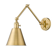 Z-Lite Gayson 1 Light 7.50" Wall Sconce, Modern Gold/Clear - 349S-MGLD