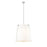 Z-Lite Weston 6 Light Pendant, Brushed Nickel/White Linen - 3501P24-BN