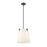 Z-Lite Weston 3 Light Pendant, Matte Black/Cream - 3502P13-MB