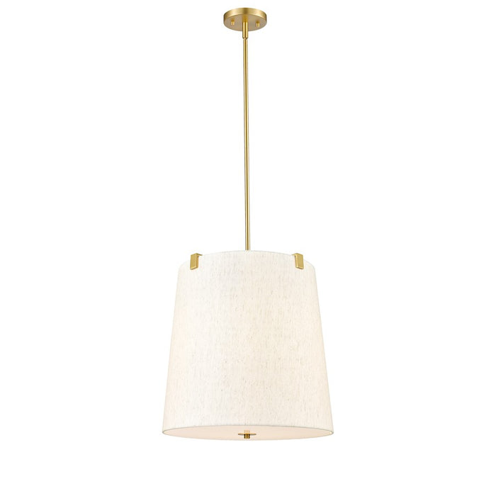 Z-Lite Weston 5 Light Pendant, Modern Gold/Cream - 3502P18-MGLD