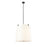 Z-Lite Weston 6 Light Pendant, Matte Black/Cream - 3502P24-MB