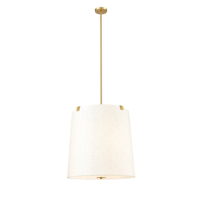 Z-Lite Weston 6 Light Pendant, Modern Gold/Cream - 3502P24-MGLD