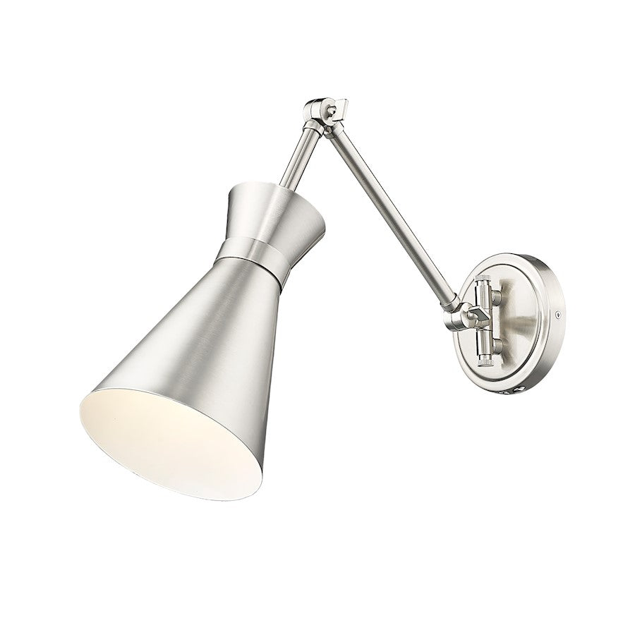 Z-Lite Soriano 1 Light Wall Sconce, Brushed Nickel - 351S-BN