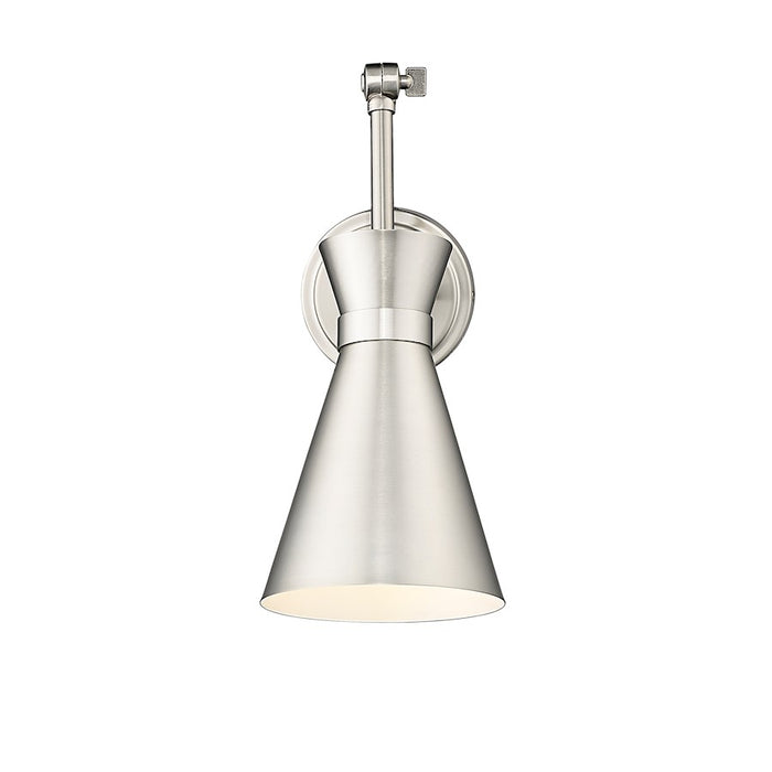 Z-Lite Soriano 1 Light Wall Sconce, Brushed Nickel